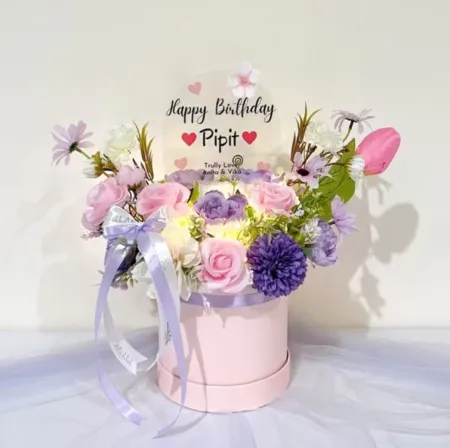 Bloom Box Akrilik Ucapan Ulang Tahun Jayapura